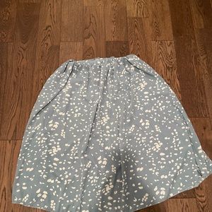 Flowly blue polka dot skirt